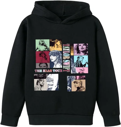 Vista 3 de AneiDa Chándal 1989 para niñas de 3 a 12 años, divertido regalo con capucha para amantes de la música Tayler, sudadera con capucha para niños