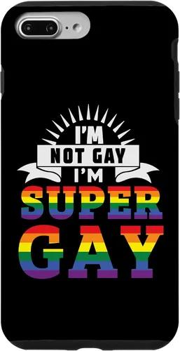Vista 12 de iPhone 16 Im Not Gay Im Super Gay LGBTQ Pride Equality Rainbow Flag Case