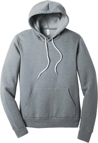 Vista 4 de Sudadera con capucha Bella + Canvas, unisex, con friza de algodón