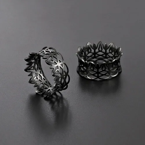 Vista 5 de LADEMAYH 2 Pcs Hollow Design Saddle Plugs Gauges for Women Ventilate Ear Tunnels Gauges for Men Breathe Surgical Steel Gauge Earrings Body Piercing