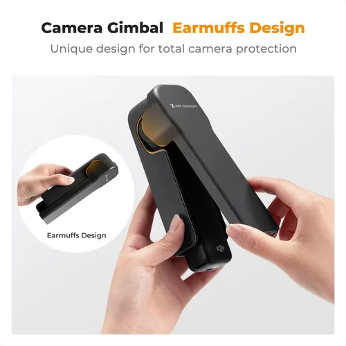 Vista 3 de K&F CONCEPT - Tapa protectora para cardán compatible con DJI Osmo Pocket 3 Estuche rígido portátil con forro suave, bolsillo 3 accesorios, PT31