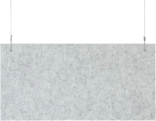 Vista 13 de Versare Baffles acústicos colgantes SoundSorb Material de amortiguación de sonido Colgado de techo Diseño moderno Paneles SoundSorb beige