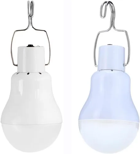 Vista 5 de Lámpara de energía solar, luces LED portátiles, panel de energía solar, iluminación LED para campamento, tienda de campaña, pesca nocturna, luces