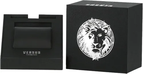 Vista 4 de Versus Versace Reloj Arrondissement 6E negro de 1.811in para hombre VSPLP0419, Plateado, Distribución 6E