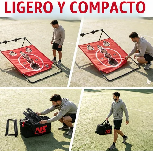 Vista 5 de BACKYARD ALL-STARS Juego de tablero de cornhole estilo arcade, juego de Cornhole de plástico negro para 1-2 jugadores, juego de cornhole portátil