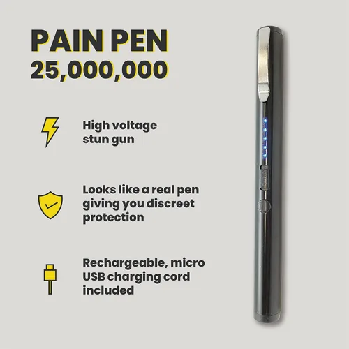 Vista 4 de STREET WISE SECURITY PRODUCTS 25,000,000 de pistola paralizante para el dolor, paquete de 3