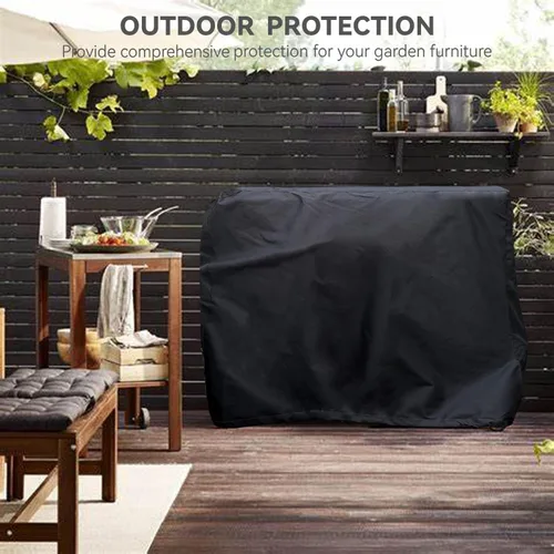 Vista 7 de Funda de mesa de preparación para exteriores, resistente, impermeable, para mesa portátil mediana Keter Unity, compatible con carrito de servicio
