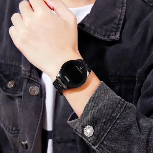 Vista 7 de Reloj digital de moda para hombre con luz de fondo resistente al agua