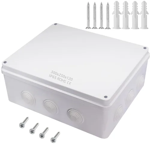 Vista 8 de Zulkit Caja de conexiones de plástico ABS IP55 a prueba de polvo e impermeable, cajas eléctricas universales para proyectos, carcasa, color blanco