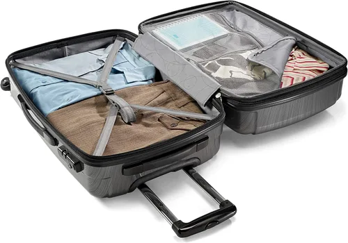 Vista 136 de Samsonite Winfield 2 Equipaje rígido con ruedas giratorias, Azul profundo, Juego de 3 piezas (20/24/28)