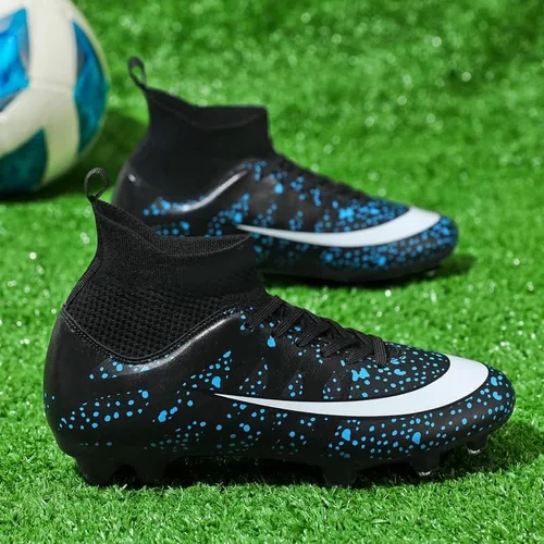 Vista 3 de Zapatos de fútbol para hombre, zapatos de fútbol de suelo sólido, zapatos deportivos ligeros para correr, césped al aire libre, cómodos