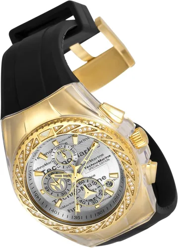 Vista 2 de TechnoMarine Reloj TM-117002 Glitz Gold de 1772in para hombre Oro