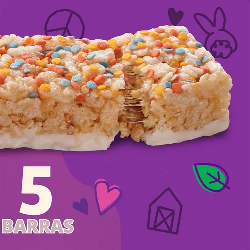 Vista 3 de Annie's Birthday Cake - Barritas crujientes para aperitivos, sin gluten, 5 barras, 3.9 onzas