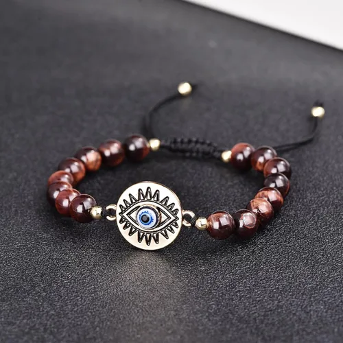 Vista 2 de ZPMMPZ Natural Stone Beaded Bracelet for Men Birthday Christmas