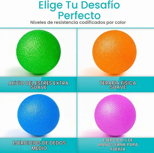 Vista 3 de Vive Stress Balls for Hand Therapy, Exercise, Arthritis (w/Rehab Video)