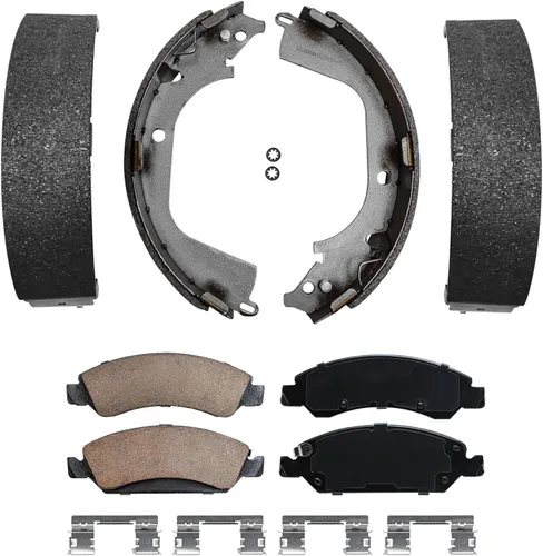 Vista 29 de Detroit Axle - Kit de freno trasero para Chrysler Town & Country Dodge Grand Caravan VW Routan, repuesto de pastillas de freno de cerámica