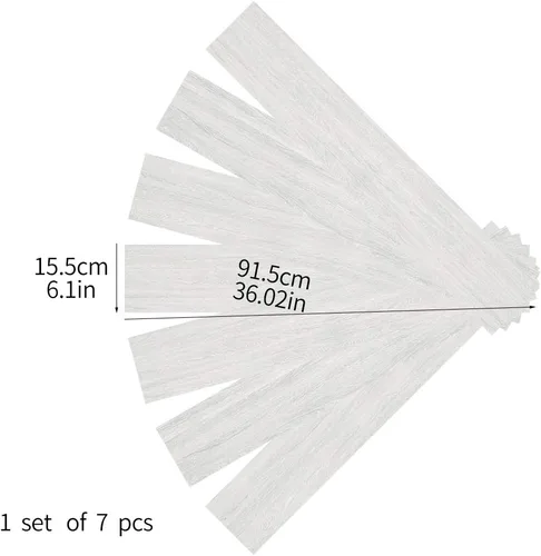 Vista 5 de 7 calcomanías de vinilo antideslizantes para tablones de suelo, despegar y pegar, calcomanías de pared extraíbles para decoración del hogar