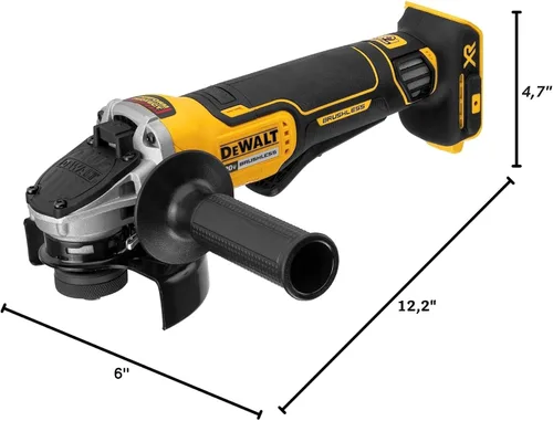 Vista 9 de Amoladora sin escobillas DeWalt DCG413B 20V XR, 20V. 4.5 pulgadas (no incluye batería)