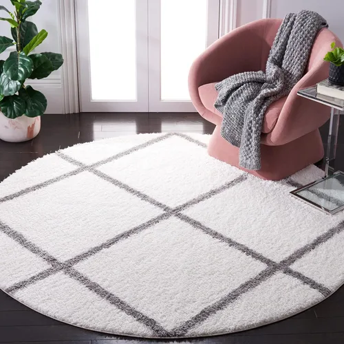 Vista 47 de SAFAVIEH Tahoe Shag Collection - Alfombra para pasillo, 2 x 9 pies, diseño de enrejado, no desprende pelusa y de fácil cuidado, 1.2 pulgadas