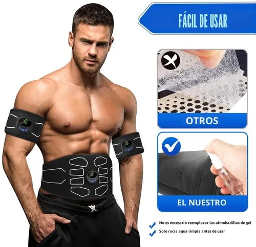 Vista 2 de MarCoolTrip MZ Estimulador Muscular Electrónico, Estimulador de Abdominales Tonificador Muscular, Entrenador de Máquina Abdominal para Todo