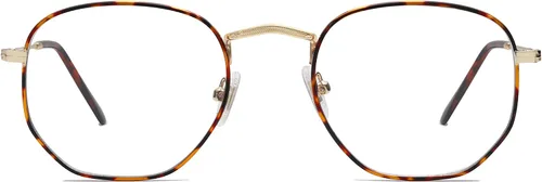 Vista 8 de SOJOS Small Blue Light Blocking Glasses Hexagonal Eyeglasses Frame Anti Blue Ray Glasses One and Only SJ5036