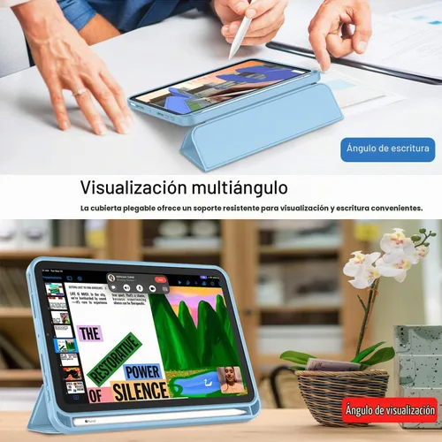 Vista 4 de iMieet Funda para iPad mini 7 2024 (A17 Pro), Funda para iPad mini 6 (8.3 pulgadas, modelo 2021), Funda para iPad mini 7ª/6ª generación con soporte