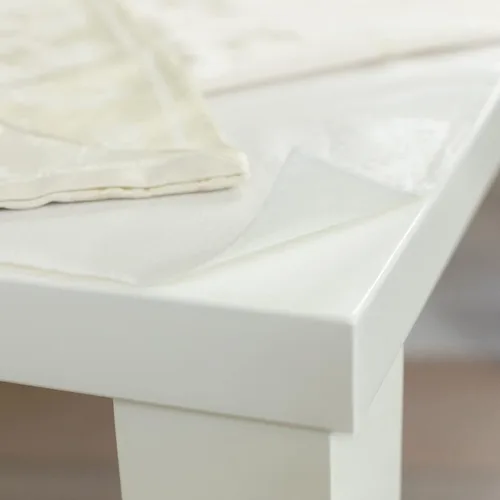 Vista 5 de Benson Mills Almohadilla de mesa de vinilo resistente de lujo, protector de mesa de alta calidad, impermeable con respaldo de franela, diseño