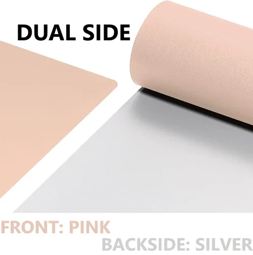 Vista 5 de Tapete de maquillaje para protector superior de tocador, cubierta de mesa de trabajo, impermeable, a prueba de aceite, a prueba de polvo, suave