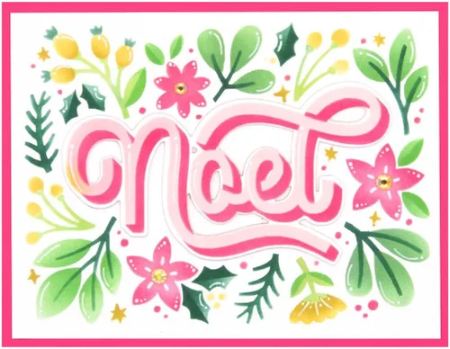 Vista 5 de Spellbinders Noel Foliage Bundle - Plantilla y troquel, transparente y metal