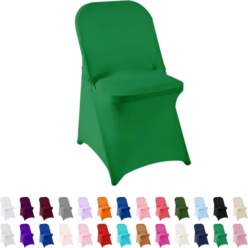 Vista 22 de Funda de elastano para silla, 12 unidades, fundas para silla, fundas plegables para sala de estar, funda extraíble lavable y elástica para silla