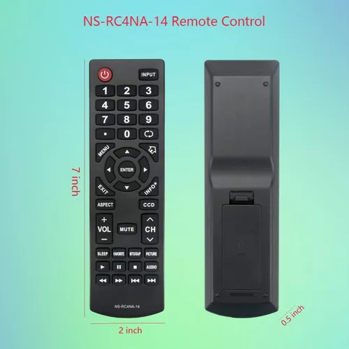 Vista 4 de GHUST NS-RC4NA-14 - Mando a distancia de repuesto universal para Insignia TV NS-32D20SNA14 NS-32D310NA15 NS-32D311MX15 NS-32D311NA15 NS-32D312NA15