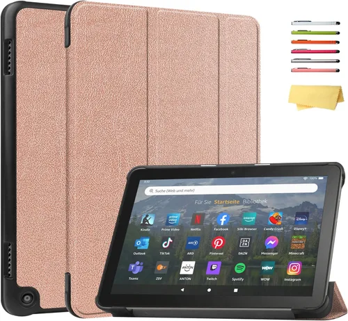 Vista 37 de Funda para Amazon Kindle Fire HD 8 y Fire HD 8 Plus (12ª/10ª generación, versión 2024/2022/2020) de 8 pulgadas, UUcovers con soporte triple