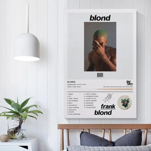 Vista 5 de BATWHO Frank Ocean Poster - Póster en lienzo sin marco: 12 x 18 pulgadas (11.8 x 17.7 in)