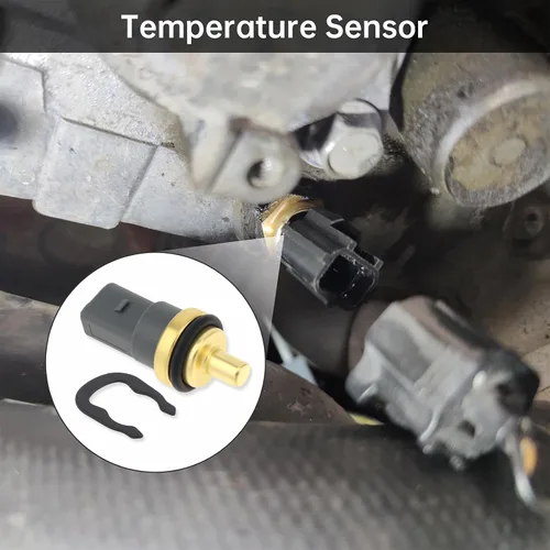 Vista 4 de Sensor de temperatura del refrigerante del motor con junta tórica – Sustituye directamente 06A919501 / 1459209 / 6M2110884AA – Compatible con Audi