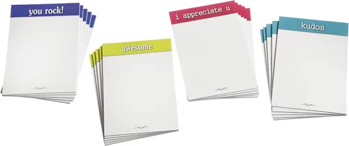 Vista 6 de Trainers Warehouse Bloc de notas adhesivas de agradecimiento (juego de 20 blocs) Espacio para escribir tu nota personal de agradecimiento – Haz