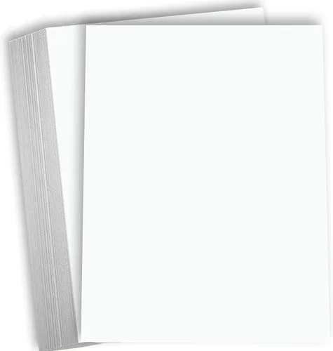 Vista 9 de Hamilco Papel grueso de cartulina blanca, 8 1/2 x 11 pulgadas, peso pesado, 100 libras, para impresión de folletos y papelería, paquete de 50