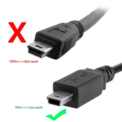 Vista 5 de chenyang Mini USB Cable de Extensión USB 2.0 Mini USB 5Pin Macho a Hembra Adaptador de Cable de Extensión de Alimentación de Datos 1.6 pies