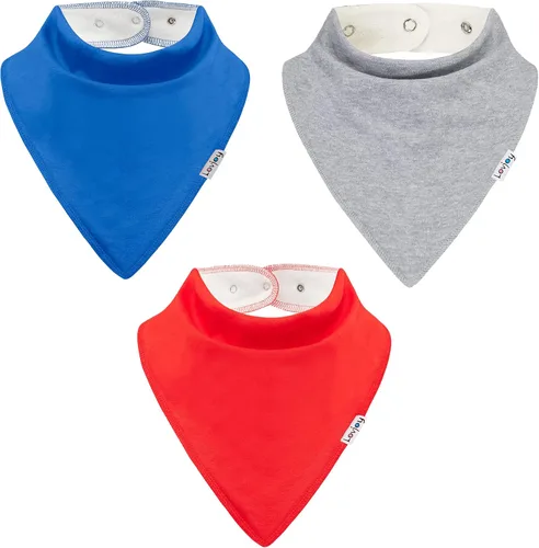 Vista 20 de Lovjoy Baberos tipo bandana grandes – Baberos para necesidades especiales – Para niños mayores, jóvenes y adultos – Práctico, absorbente y elegante