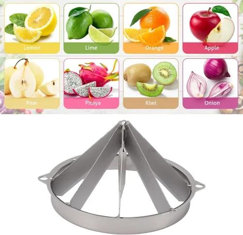 Vista 9 de Cuchilla cortadora de frutas de acero inoxidable desmontable y afilada para frutas, manzanas, peras, naranjas, pitaya, limón, etc., ahorro de mano