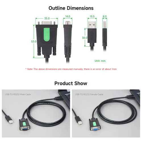 Vista 8 de waveshare 2 adaptadores industriales USB a RS232 con chip FTDI FT232RNL original, compatible con sistemas operativos incluyendo Mac OS, Linux