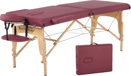 Vista 12 de PayLessHere Cama de Masaje Portátil Mesa de Masaje de 24 pulgadas de Ancho Cama de Pestañas 2 Plegable Altura Ajustable Mesa de Spa con Bolsa No