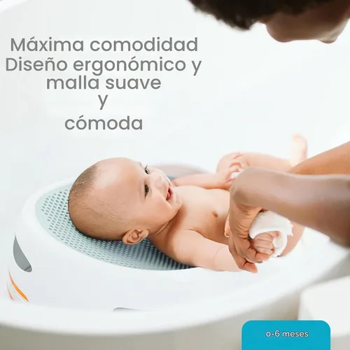 Vista 3 de Angelcare Soft-Touch - Soporte de baño y enjuague para bebé, color aguamarina