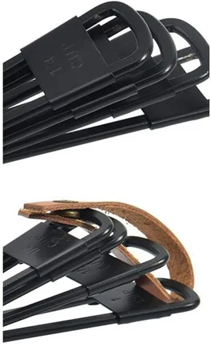 Vista 7 de Luxshiny Juego de 5 cucharas medidoras: Cuchara de diseño anidable para hornear, cocinar, café e ingredientes líquidos - Negro