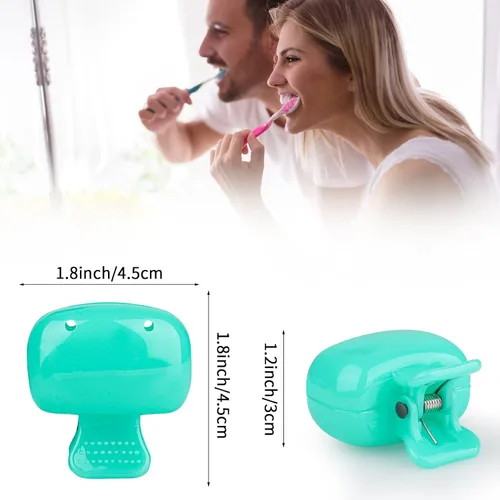 Vista 2 de Paquete de 4 fundas de cabeza de cepillo de dientes de viaje, protector de cepillo de dientes, estuche protector de cepillo de cepillo, estuche