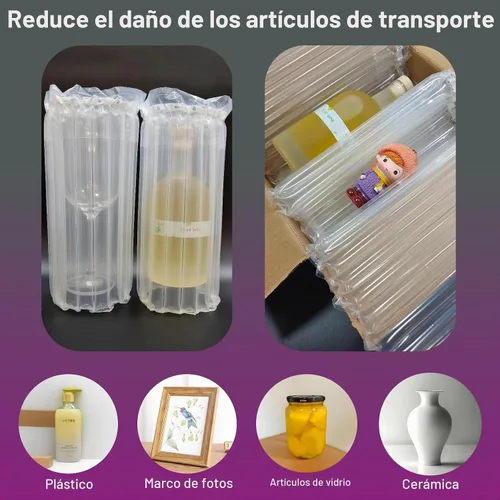 Vista 2 de Envoltorio Grande de Cojín de Burbujas para Embalaje de Artículos Frágiles, Almohadas de Aire Inflables para Envío, Materiales de Embalaje