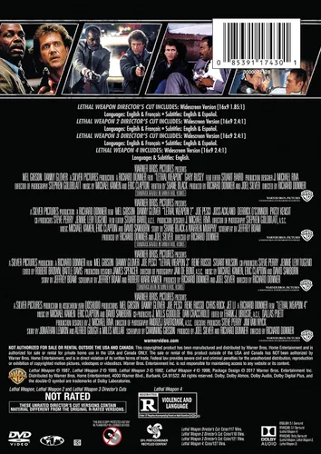 Vista 3 de 4 Film Favorites Lethal Weapon Lethal Weapon Directors Cut Lethal Weapon 2 Directors Cut Lethal Weapon 3 Directors Cut Lethal Weapon 4