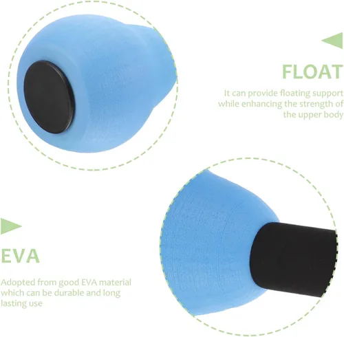 Vista 7 de KALLORY 1 par de mancuernas de agua ajustables coloridas portátiles de Eva para entrenamiento acuático para fortalecer los brazos y hombros