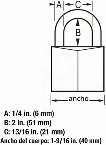 Vista 8 de Master Lock Candado, cerradura de latón macizo, 1-9/16 pulgadas de ancho, 140QLH (paquete de 4 llaves similares)