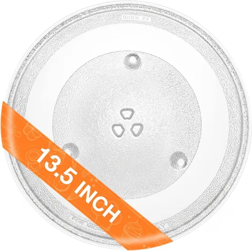 Vista 11 de Placa de vidrio giratoria de repuesto para microondas de 9.6 pulgadas/9.6 in / 24.5cm, bandeja de vidrio de repuesto para LG, GE, Magic Chef