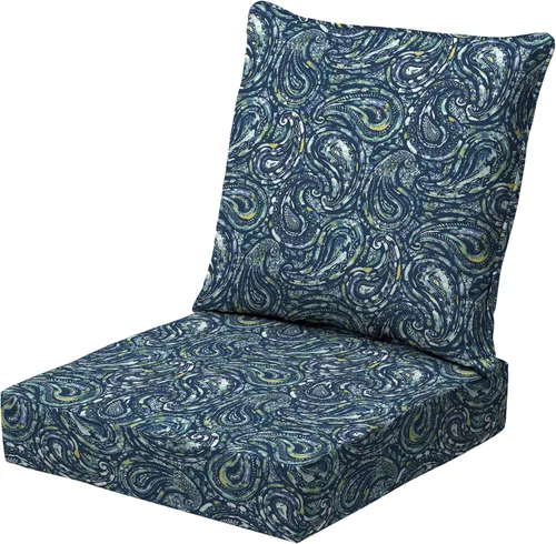 Vista 16 de Arden Selections Juego de asiento profundo para exteriores, 24 x 24, a prueba de lluvia, resistente a la decoloración, asiento profundo y cojín